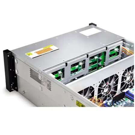 Корпус Gooxi RMC4124-670-HSE-D 4U 24bay chassis ,Expander backplane rear 2*2.5"SAS/SATA 1300W 1+1 EU power cables rail kit