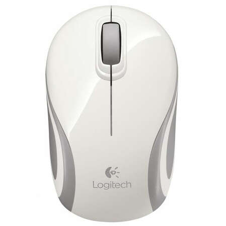 Мышь Logitech M187 Wireless Mini Mouse White-Silver USB 910-002740