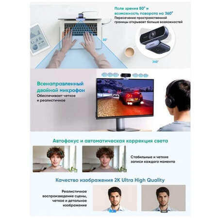 Web-камера Ugreen CM717 (25442)