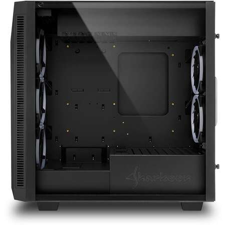Корпус ATX Miditower Sharkoon REV200 Tempered Glass RGB Led Black