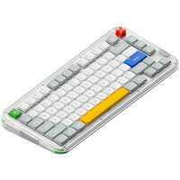 Клавиатура беспроводная Nuphy Kick75 Wireless (Blush Nano Switch) RGB (русская раскладка) Tape Grey