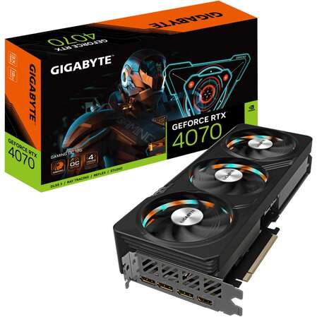 Видеокарта Gigabyte GeForce RTX 4070 12288Mb, Gaming OC 12 Gb (GV-N4070GAMING OC-12GD) 1xHDMI, 3xDP, Ret