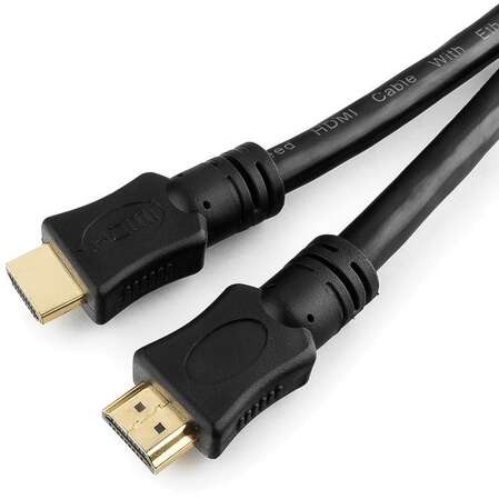 Кабель HDMI-HDMI v2.0 15м черный, зол.конт, экран