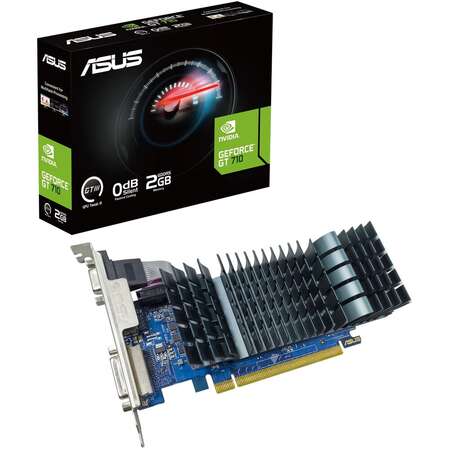 Видеокарта ASUS GeForce GT 710 2048Mb, GT710-SL-2GD5-BRK-EVO DVI, VGA, HDMI Ret