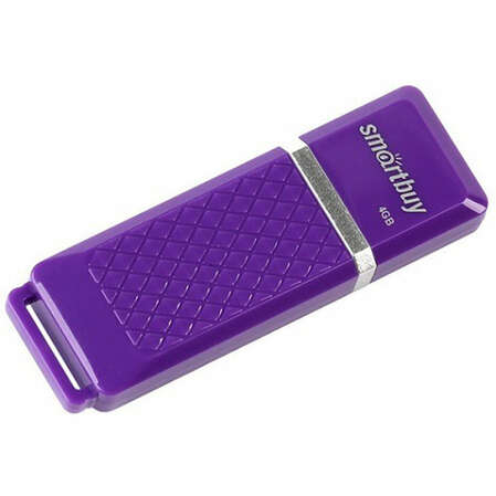USB Flash накопитель 4GB Smartbuy Quartz series (SB4GBQZ-V) USB 2.0 фиолетовый