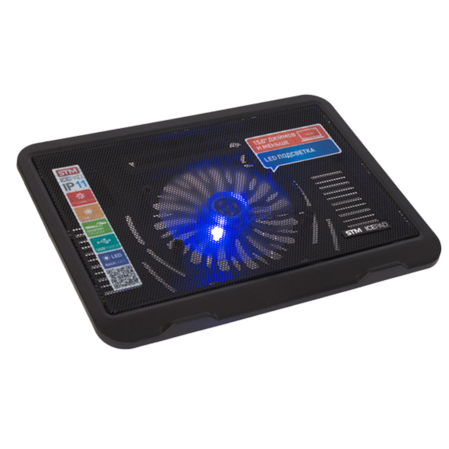 Подставка охлажд. STM Laptop Cooling IP11 для ноутбука до 15.6" Black
