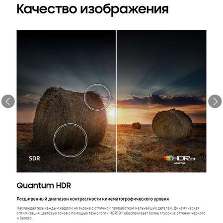 Телевизор 43" Samsung QE43Q60DAUXRU 2024 (4K UHD 3840x2160, Smart TV) серый (EAC)