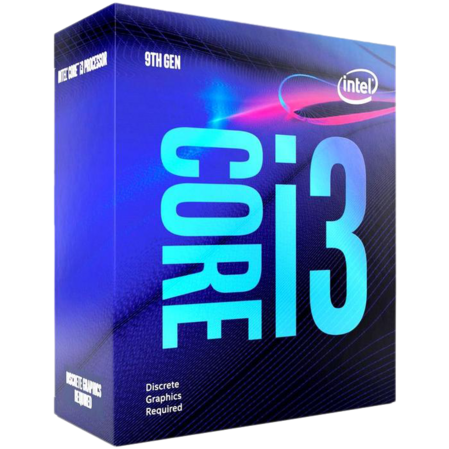 Процессор Intel Core i3-9100F, 3.6ГГц, (Turbo 4.2ГГц), 4-ядерный, L3 6МБ, LGA1151v2, BOX