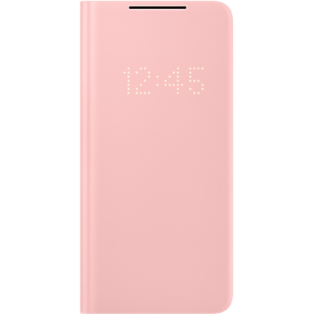 Чехол для Samsung Galaxy S21+ SM-G996 Smart LED View Cover розовый