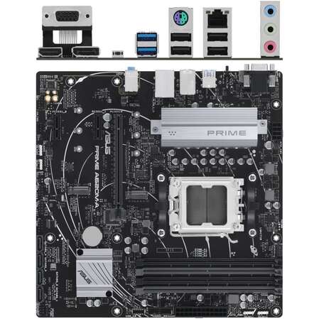 Материнская плата ASUS Prime A620M-A-CSM A620 Socket AM5 4xDDR5, 4xSATA3, 1xM.2, 1xPCI-E16x, 2xUSB3.2, D-Sub, DP, HDMI, Glan, mATX