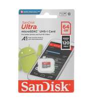 Карта памяти Micro SecureDigital 64Gb SanDisk Ultra microSDXC class 10 A1 SDSQUA4-064G-GN6MN 