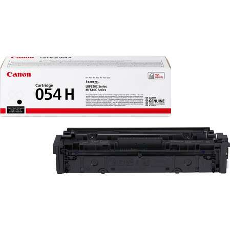 Картридж Canon 054 H BK Black для Canon MF645Cx/MF643Cdw/MF641Cw/LBP623Cdw/621Cw (3100стр.)