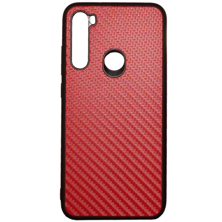 Чехол для Xiaomi Redmi Note 8 G-Case Carbon красный