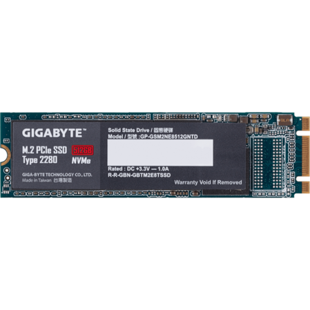 Внутренний SSD-накопитель 512Gb Gigabyte GP-GSM2NE8512GNTD M.2 2280 PCI-E 3.0 x2