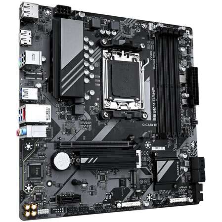 Материнская плата Gigabyte B650M D3HP Socket-AM5 AMD B650 4xDDR5, 4xSATA3, RAID, 2xM.2, 1xPCI-E16x, 3xUSB3.2, 1xUSB3.2 Type C, 2xDP, HDMI, 2.5Glan, mATX Ret