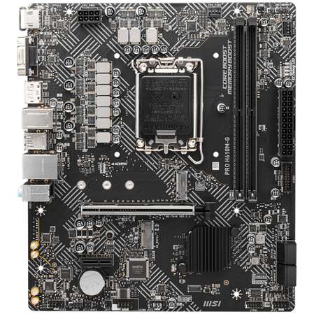 Материнская плата MSI Pro H610M-G H610 Socket-1700 2xDDR5, 4xSATA3, 1xM.2, 1xPCI-E16x, 2xUSB3.2, D-Sub, DP, HDMI, Glan, mATX