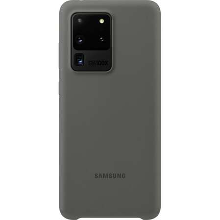 Чехол для Samsung Galaxy S20 Ultra SM-G988 Silicone Cover серый