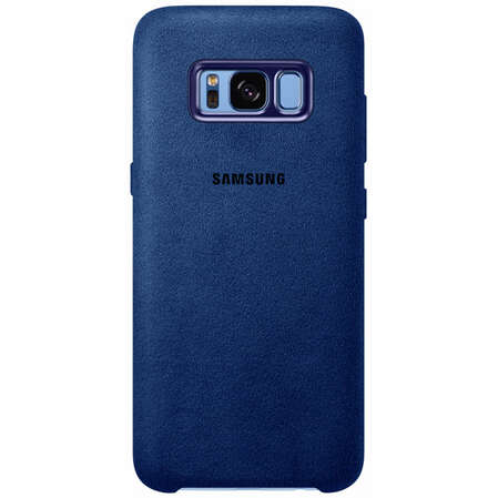 Чехол для Samsung Galaxy S8+ SM-G955 Alcantara Cover, синий