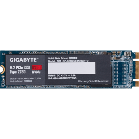 Внутренний SSD-накопитель 128Gb Gigabyte GP-GSM2NE8128GNTD M.2 2280 PCI-E 3.0 x2