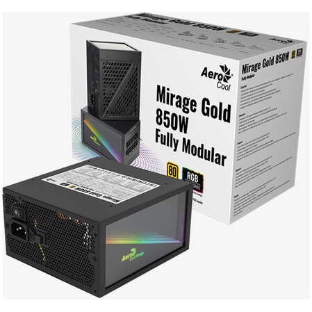 Блок питания 850W AeroCool Mirage Gold 850W Fully Modular