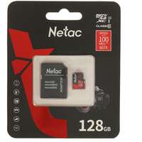 Карта памяти Micro SecureDigital 128Gb Netac SDXC class 10 (NT02P500PRO-128G-R)
