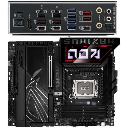 Материнская плата ASUS ROG Maximus Z890 Hero Z890 Soc-1851 4xDDR5, 4xSATA3, RAID, 6хM.2, 4xPCI-E16x, 9xUSB3.2, 2xUSB3.2 Type C, DP, HDMI, WiFi, 2xGlan, ATX