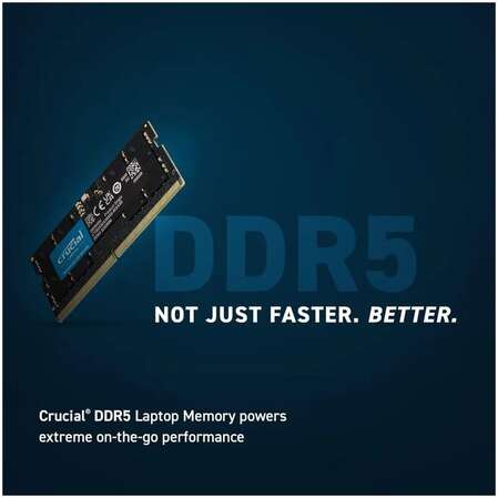 Модуль памяти SO-DIMM DDR5 16Gb PC44800 5600Mhz Crucial (CT16G56C46S5)