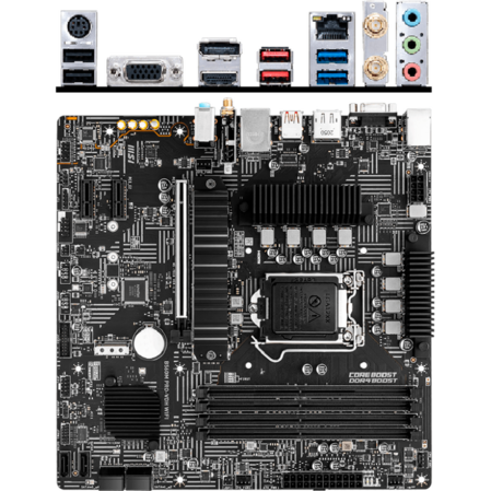 Материнская плата MSI B560M Pro-VDH WIFI B560 Socket-1200 4xDDR4, 6xSATA3, 2xM.2, 1xPCI-E16x, 4xUSB3.2, D-Sub, DP, HDMI, Wi-Fi, Glan, mATX