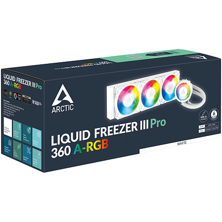 Система водяного охлаждения Arctic Cooling Liquid Freezer III Pro 360 ARGB White ACFRE00188A S1700/1851, AM4/AM5