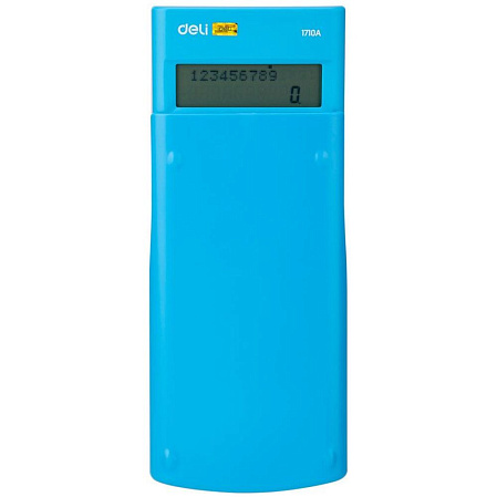 Калькулятор Deli E1710A/BLU синий 10+2-разр.