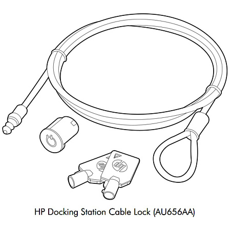 Замок HP AU656AA Docking Station 2010 Cable Lock