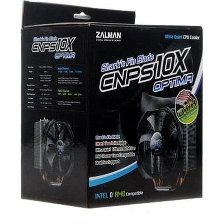 Охлаждение CPU Cooler Zalman CNPS10X Optima (S1156/1155/1150/1151/1200/1700/775/AM3/AM2/AM3+/AM2/FM1) Съемный вентилятор 120мм