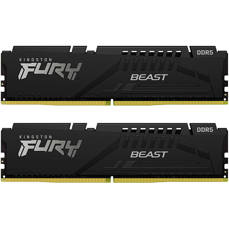 Модуль памяти DIMM 64Gb 2х32Gb DDR5 PC48000 6000MHz Kingston Fury Beast Black EXPO (KF560C36BBEK2-64)
