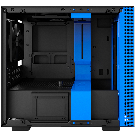 Корпус Mini-ITX Minitower NZXT H200 CA-H200B-BL Mini-ITX Black/Blue