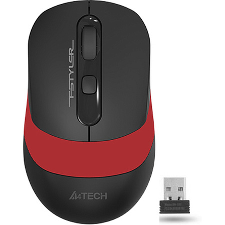 Мышь беспроводная A4Tech Fstyler FG10 Black/Red Wireless