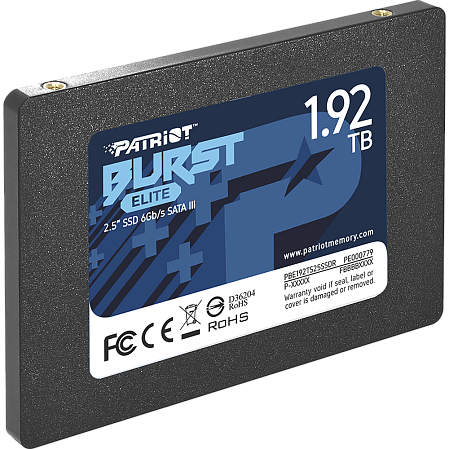 Внутренний SSD-накопитель 1920Gb Patriot Memory Burst Elite PBE192TS25SSDR SATA3 2.5"