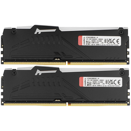 Модуль памяти DIMM 64Gb 2х32Gb DDR5 PC44800 5600MHz Kingston Fury Beast RGB EXPO Black (KF556C36BBEAK2-64)