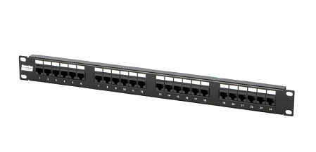 Патч-панель Hyperline 19" на 24 порта RJ-45, категория 5E