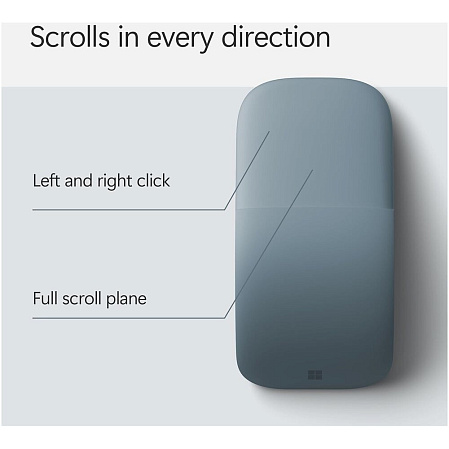 Мышь беспроводная Microsoft ARC Mouse Ocean Blue Bluetooth