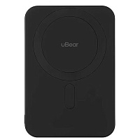 Внешний аккумулятор uBear Accent Magnetic Power bank MagSafe Qi2 5000mAh Black