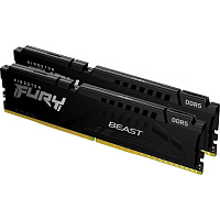 Модуль памяти DIMM 32Gb 2х16Gb DDR5 PC41600 5200MHz Kingston Fury Beast Black (KF552C40BBK2/32)
