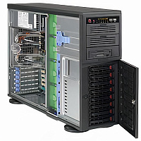 Корпус Supermicro SuperChassis CSE-743TQ-903B-SQ 4U (Tower), Max. MB sizes - E-ATX, 8x3.5