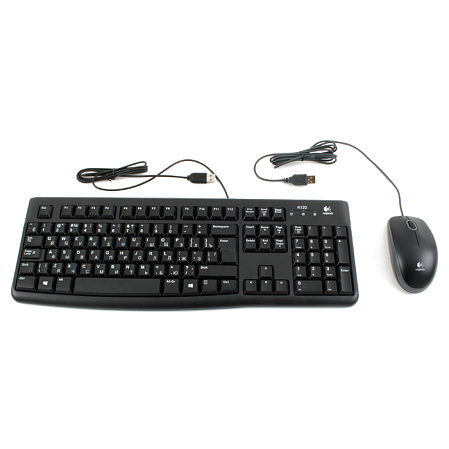 Клавиатура+мышь Logitech Desktop MK120 Black