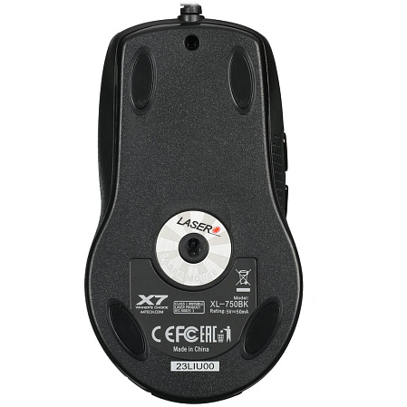 Мышь A4Tech XL-750BK Black проводная