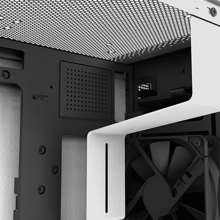 Корпус MicroATX Miditower NZXT H400i Smart CA-H400W-WB White/Black