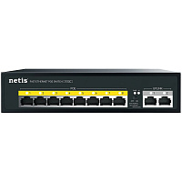 Коммутатор Netis P110C (L2) 10x100Мбит/с 8PoE+120W неуправляемый