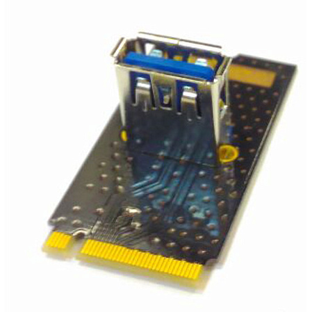 Адаптер M.2 M Key Male на Raiser USB3.0