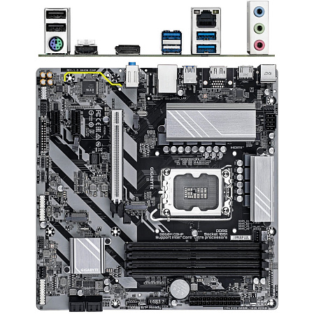 Материнская плата Gigabyte B860M D3HP B860 Soc-1851 4xDDR5, 4xSATA3, RAID, 2хM.2, 1xPCI-E16x, 3xUSB3.2, DP, HDMI, Glan, mATX