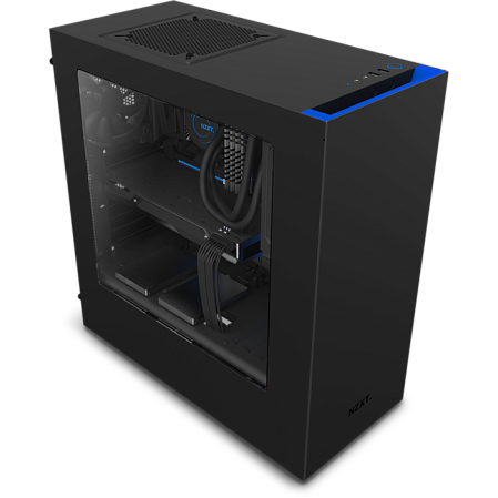 Корпус ATX Miditower NZXT S340 CA-S340MB-GB Black/Blue