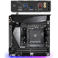 Материнская плата Gigabyte B550I AORUS Pro AX Socket-AM4 AMD B550 2xDDR4, 4xSATA3, 2xM.2, 1xPCI-E16x, 5xUSB3.2, 1xUSB3.2 Type C, DP, 2xHDMI, Wi-Fi, Glan, mini-ITX Ret